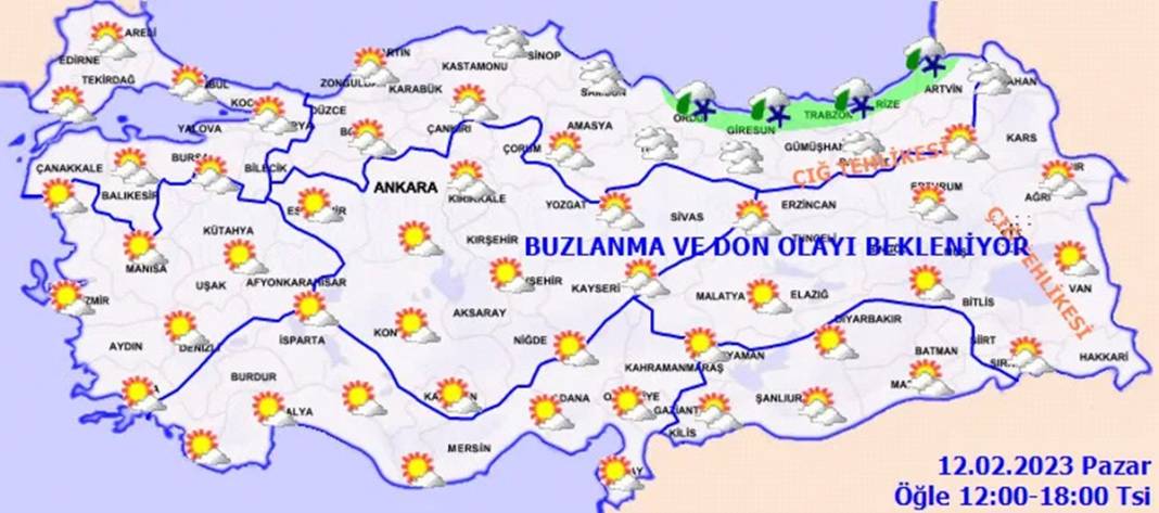 Depremin vurduğu 10 ilde buzlanma ve don tehlikesi! Meteoroloji detaylı hava durumu raporunu yayınladı 4